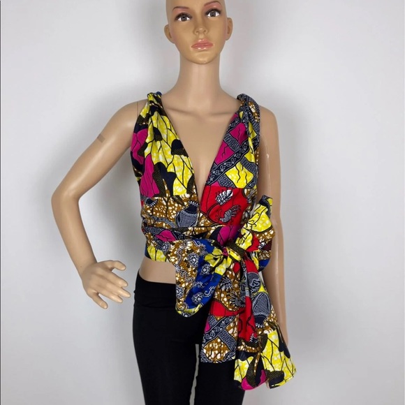 African Print Ankara Infinity Top - Picture 11 of 12